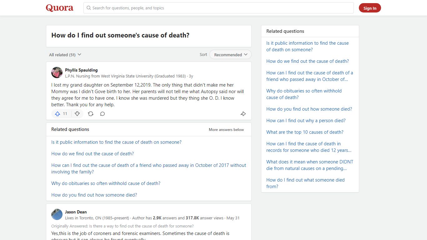 How to find out someone's cause of death - Quora